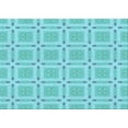 thumbnail image 1 of Ahgly Company Machine Washable Indoor Rectangle Transitional Blue Turquoise Green Area Rugs, 3' x 5', 1 of 7