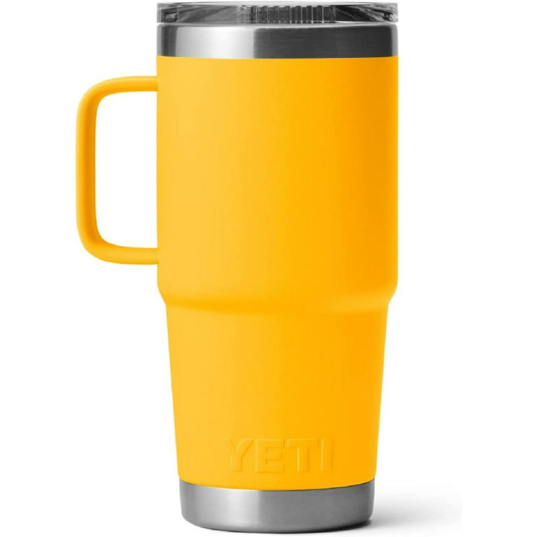 Rambler 20 oz Travel Mug, Stainless Steel, Vacuum Insulated with Stronghold  Lid, Alpine Yellow 