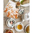 thumbnail image 4 of Orange Eucalyptus Leaves Kitchen Dish Towels for Drying Dishes Set of 2, Watercolor Spring Summer Botanical Waffle Weave Microfiber Hand Tea Bathroom Towels Quick Dry & Absorbent Towel 15.7x23.6, 4 of 7
