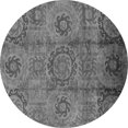 thumbnail image 1 of Ahgly Company Indoor Round Oriental Gray Industrial Area Rugs, 5' Round, 1 of 4