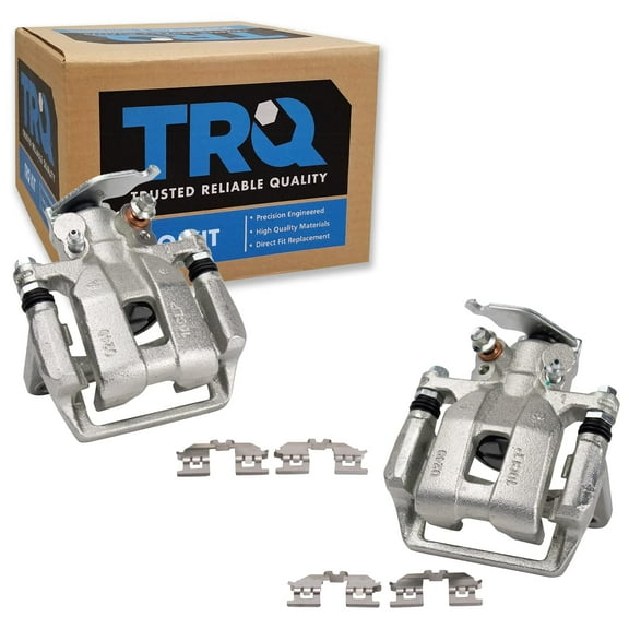 TRQ Rear Brake Caliper Set Compatible with 2013-2017 Honda Accord