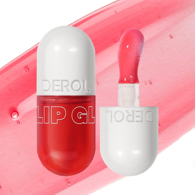 Fiudx Acetato Labial, Potenciador Labial Hidratante En Fórmula de Jengibre, Brillo Labial Voluminizador En Acabados Espejo, Sérum Labial Hidratante Antigrietas, Maquillaje Diario de Aspecto Natural,