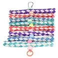 thumbnail image 1 of Finger Trap Toys, Colorful Bird Shredding Chew Toy Sturdy Easy Installation Safe  for Parrots, 1 of 8