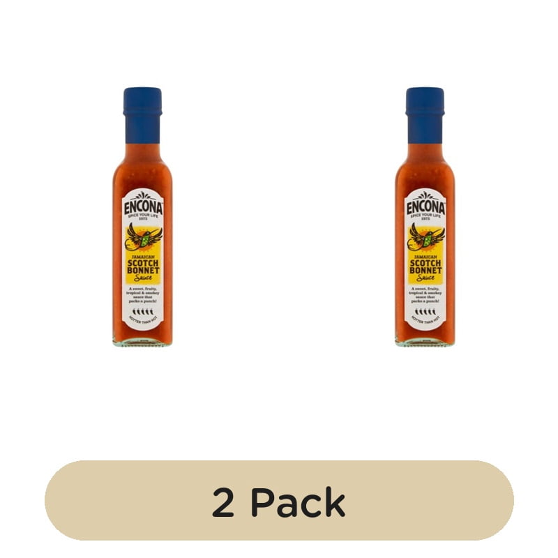 Encona Scotch Bonnet Extra Hot Pepper Sauce 220ml, British Import (Pack of 2)