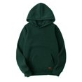 thumbnail image 5 of TAIAOJING Men's Pullover Hoodie Autumn And Winter Casual Loose Solid Hooded Sweatshirt Top, 5 of 6