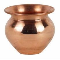 IBA Indianbeautifulart Copper Kalash, Handmade Indian Copper Kalash Lota for Festival Puja (Small Size)