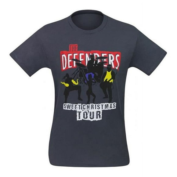 The Defenders tsdefswetchistrS Defenders Sweet Christmas Tour Mens T-Shirt - Small
