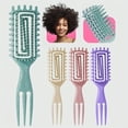 thumbnail image 3 of Cepillo Definidor de Rizos, Cepillo Peine Rulo para Rizado, Cepillo de Peinado para Cabello Rizado, Cepillo Definidor de Rizos para Mujer, Cepillo Rizador para Definir Bordes y Levantar el Cabello ..., 3 of 5