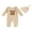 Beige New to Pumpkin Crew, variant on Newborn Baby Boys Girl Halloween Outfits New to The Crew Ribbed Knit Long Sleeve Romper Jumpsuit Hat Set Fall Clothes
