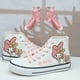 thumbnail image 1 of Kuromi Cinnamon Dog Melody primavera y verano lindos zapatos de lona altos combinables para estudiantes femeninas zapatillas informales con grafiti, 1 of 5
