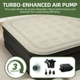 thumbnail image 5 of Uforic Queen Size Air Mattress with Built-in Headboard and Inflation Pump, 18in Deluxe Flocked Top Air Mattress, Sturdy Blow-Up Bed for Home & Visitors, Black, 5 of 9