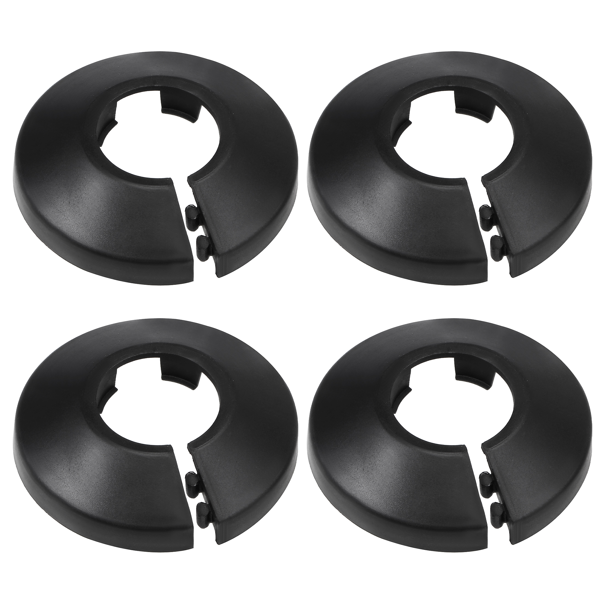 Pipe 20mm PP Radiator Escutcheon Water Pipe Cover Decoration Black, 4