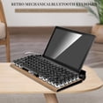 thumbnail image 4 of Teclado de MáQuina de Escribir Retro, Teclados MecáNicos InaláMbricos Bluetooth, Teclado de Ordenador de 83 Teclas para Ordenador PortáTil, Juegos de PC, 4 of 5