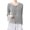 Gray-03, variant on STETMN Women's Crew Neck Shirt Dressy Pleated Bell Sleeve Tops Elegant Fall Button Blouse