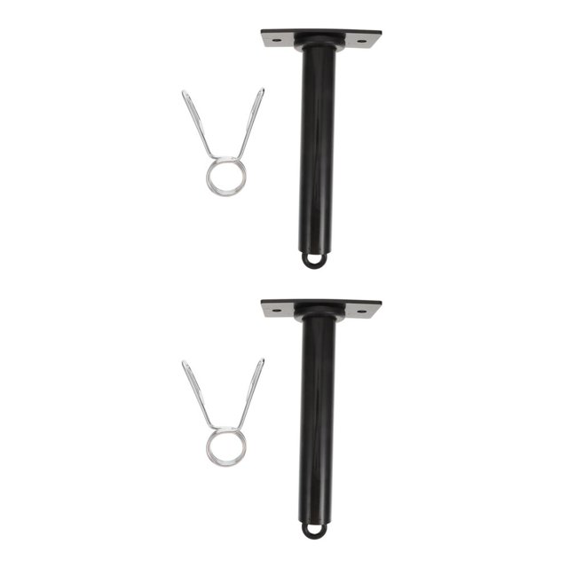 HLONK 2pcs Wall Mounted Weight Plate Holder Weight Plate Storage Rack Weight Plate Pegs Attachment ( Black )