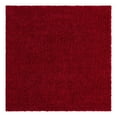 thumbnail image 5 of Unique Loom Solid Shag Collection Area Rug (7' 10" Square Cherry Red), 5 of 7