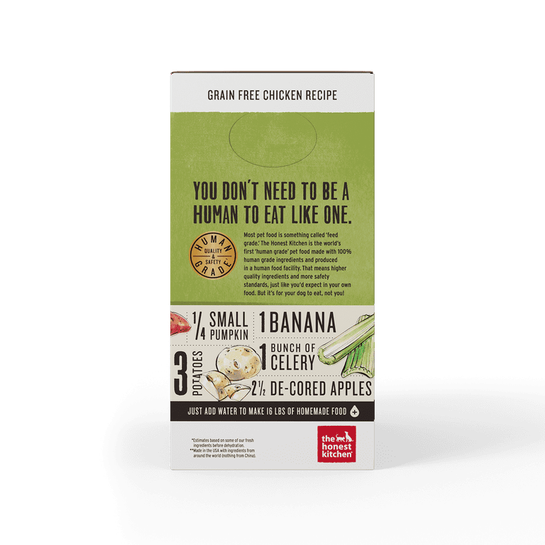 The honest kitchen force grain free chicken dog food top 10 lb