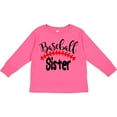 thumbnail image 3 of Inktastic Baseball Sister Boys or Girls Long Sleeve Toddler T-Shirt, 3 of 5