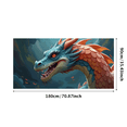 thumbnail image 2 of Vivid Colorful Dragon Themed Background Backdrop Banner Party Decorations for Fantasy Events Role Playing Parties Game Nights Cosplay Gatherings, 2 of 7