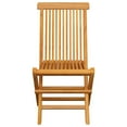 thumbnail image 3 of Patio Chairs with Gray Cushions 8 pcs Solid Teak Wood, 3 of 12