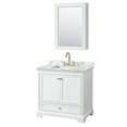 thumbnail image 2 of Wyndham Collection Wcs202036scmunsmed Deborah 36" Free Standing Single Vanity Set - White, 2 of 7