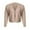 #0110-Khaki, variant on Uootdi Cardigan Sweaters for Women Long Sleeve for Women Lightweight Solid Color Open Gift Front Knitted Tops Hollow Out Shrug S