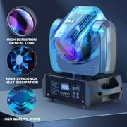 18 Prism LED Moving Head Light 120W DJ Lights Stage Lighting by DMX and Sound Activated Control Spotlight for Disco Party Wedding KTV Club Show,2pcs