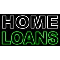 thumbnail image 1 of Double Stroke Home Loans LED Neon Sign 13 x 24 - inches, Black Square Cut Acrylic Backing, with Dimmer - Bright and Premium built indoor LED Neon Sign for Defence Force., 1 of 6