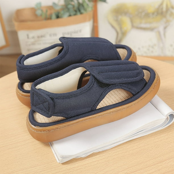 Sandalias para diabéticos unisex, cómodas para caminar para mujeres y hombres (Azul 42-43)