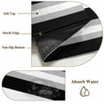 thumbnail image 6 of 5'x8' Area Rugs, Black Grey Stripe Indoor Outdoor Area Rug for Living Room Bedroom, Minimalist Farmhouse Striped Washable Bathroom Rugs Kitchen Floor Carpet Mats Home Decor Aesthetic, 6 of 8