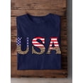thumbnail image 3 of Usa Leopard Print T-Shirt Men -Image by Shutterstock, Male 3X-Large, 3 of 4