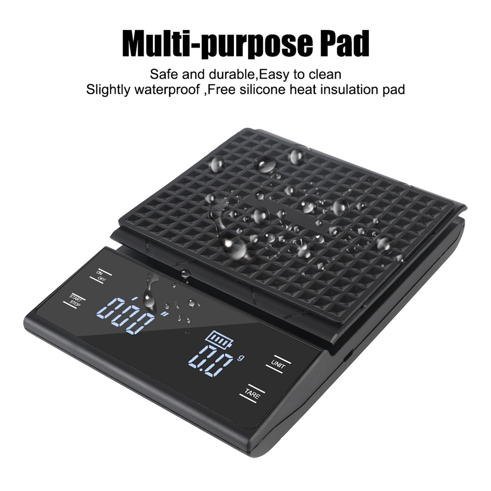 Digital 3KG/0.1g LED Display Precision Auto Timer Coffee Kitchen Weight Scale Electronic ,Multifunction
