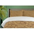 thumbnail image 4 of Ambesonne Octopus Duvet Cover Sets, Earthy Tones Kraken Design, 2-Queen, Camel Chestnut Brown, 4 of 7