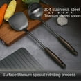 thumbnail image 4 of Wok Spatula and Ladle,Skimmer Ladle Tool Set, 14 Inches for Wok, 304 Stainless Steel, 4 of 8