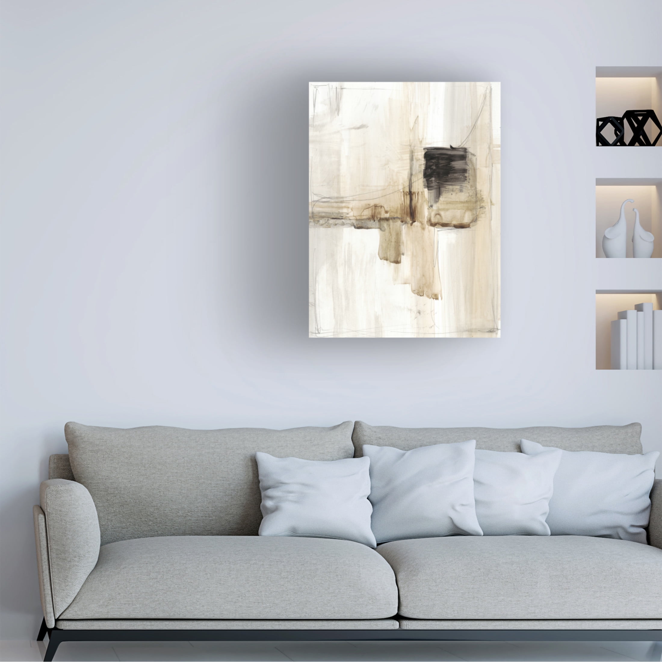 Canvas Wall Art - Ethan Harper 'Electrical Grid II' Wall Art for Living Room, Bedroom, or Office Décor by Trademark Fine Art - 18 x 24 Inches