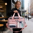 thumbnail image 6 of WSZZL Transparent PVC Travel Bag, Large Capacity Fitness Storage Bag, Waterproof Gym Duffel with Spacious Compartments, Ideal for Stadiums, Concerts, Events, Versatile for Daily Use, 6 of 6