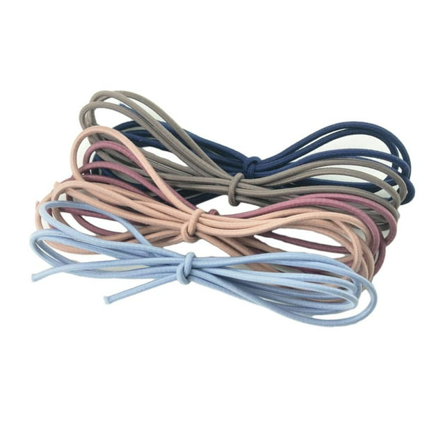 Paquete de 5 Cuerdas de Goma Mixtas Hugo para El Cabello Bricolaje Lazos