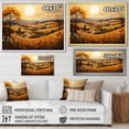 thumbnail image 4 of Designart "Farm Golden Harvest Painting VI" Landscapes Floater Framed Canvas Wall Art, 4 of 7