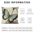 thumbnail image 5 of Orinice Vintage Butterfly Throw Pillow Covers   Modern Butterflies Pattern Decorative Square   Flower Print  Cushion Pillowcases for Couch Sofa Home Living Room Car Decor 20x20in, 5 of 5