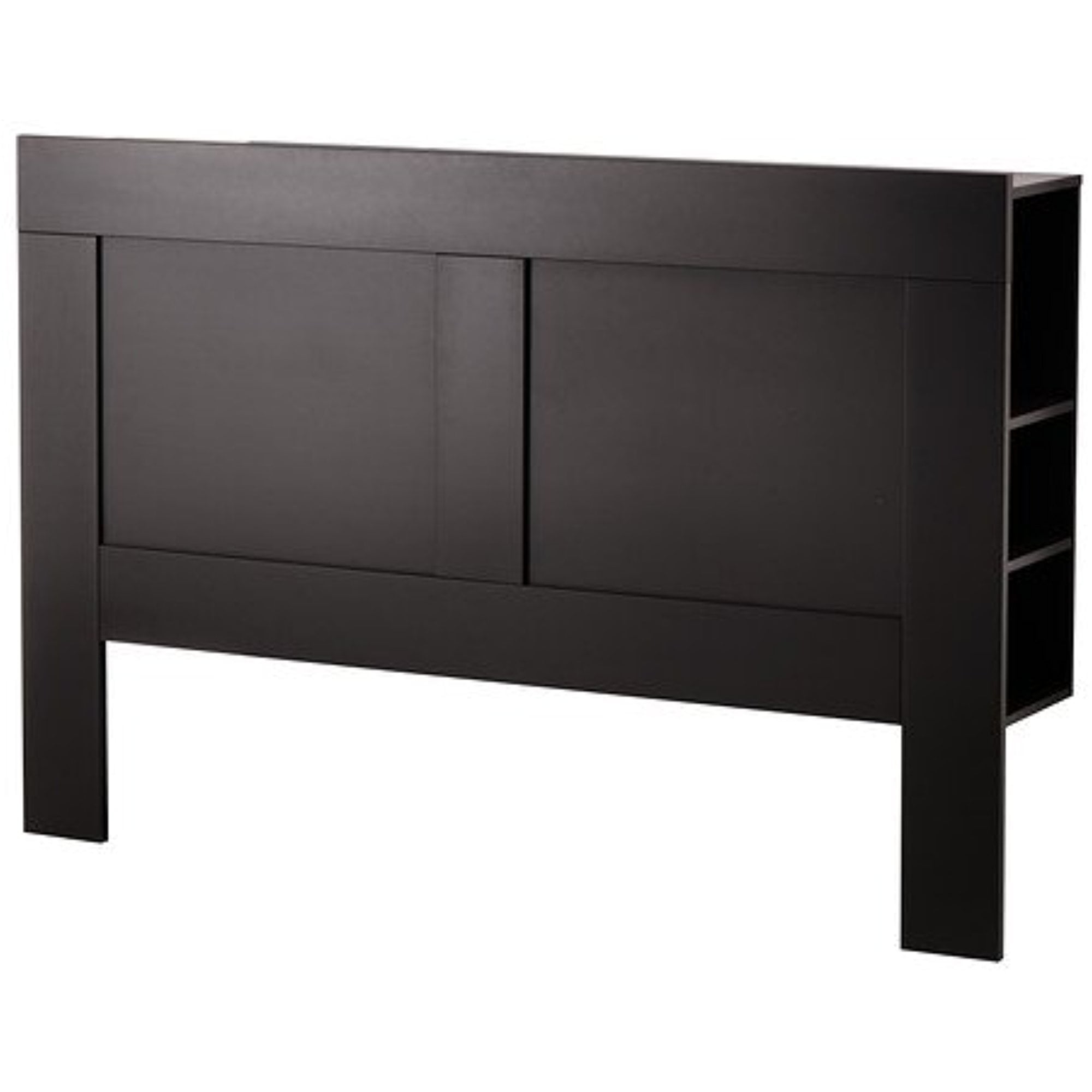 Ikea King size Headboard with storage compartment, black 6210.20295.