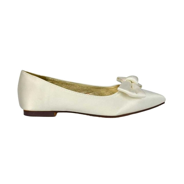 XY London Ballerines à Bout Pointu Cally Bow pour Femmes