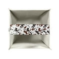 thumbnail image 4 of FUIALDOLG Waterproof Tissue Box Holder, Square PU Leather Tissue Box Cover, Brown Cow Decorative Facial Paper Organizer Dispenser for Bathroom, Night Stands, Desk, 5.1X5.1X5.5'', 4 of 7