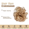 thumbnail image 4 of Accesorios para el cabello Seitruly moño de pelo sintético rizado grueso Real Cuidado del cabello AM41-105, 4 of 6