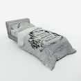 thumbnail image 2 of Ambesonne Saying Bedding Set 3 Pcs, Memories in Mountains, Twin XL, Black White, 2 of 2