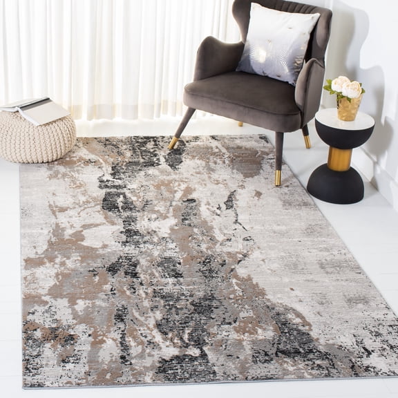 Safavieh Invista Anima Abstract Area Rug, Ivory/Taupe, 5'3" x 7'6"