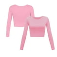 thumbnail image 2 of Women's Fashion Sexy Slim Fit Long Sleeve Round Neck Casual Top for Autumn Winter Sports and Daily Wear, 2 of 2