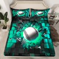 thumbnail image 2 of Erosebridal Baseball Sheet Set King,Sport Theme King Sheet Sets,4pcs, 2 of 7