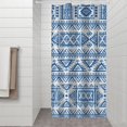 thumbnail image 2 of Boho Blue Geometric Ethnic Pattern Shower Curtain 36"x72" ,Bathroom Decorative Shower Curtains Set with 12 Hooks,Modern Waterproof Washable Shower Curtain, 2 of 6