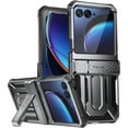 thumbnail image 1 of Poetic Spartan Case for Motorola Moto Razr + Plus 2023,[Kickstand][Hinge Protection][20FT Mil-Grade Drop Tested], Full-Body Rugged Shockproof Protective Cover with Kickstand, Metallic Gun Metal, 1 of 5