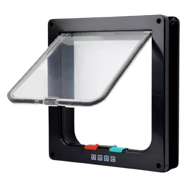 Halloween Decorations Pet Door Lockable Baffle Dog And Cat Locking Panels For Screen Doors/glass Doors Are Available In S XL Size And And Easy To Install With Brush Seals